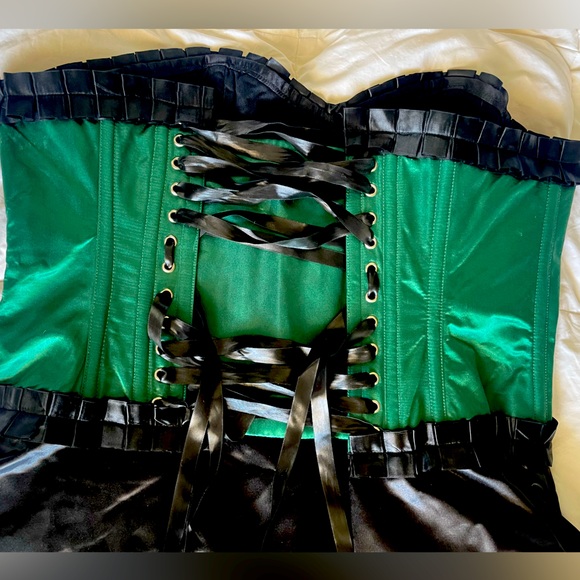 Vintage Goth High Low Corset Dress - Picture 3 of 5